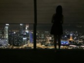 girl in singapore by night